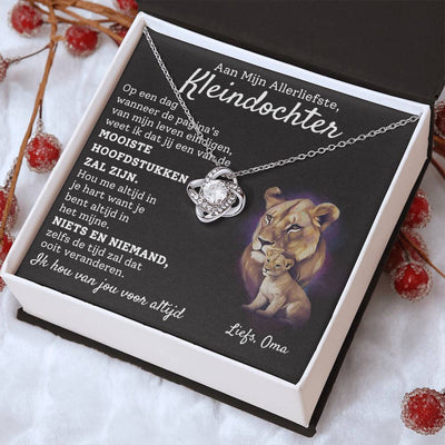 Aan Mijn Kleindochter - Love Knot - Leeuwinnen - CustomLove.nl