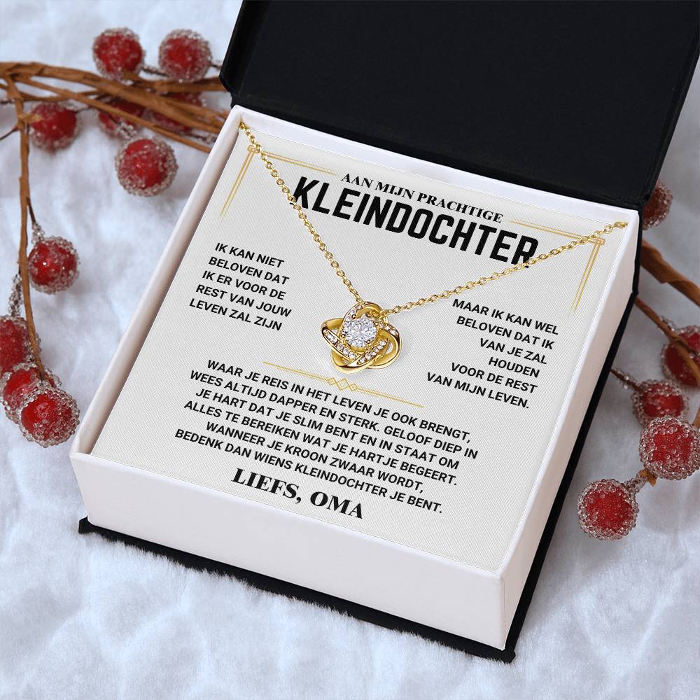 Aan Mijn Kleindochter - Love Knot - Liefs, Oma - CustomLove.nl