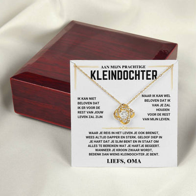 Aan Mijn Kleindochter - Love Knot - Liefs, Oma - CustomLove.nl