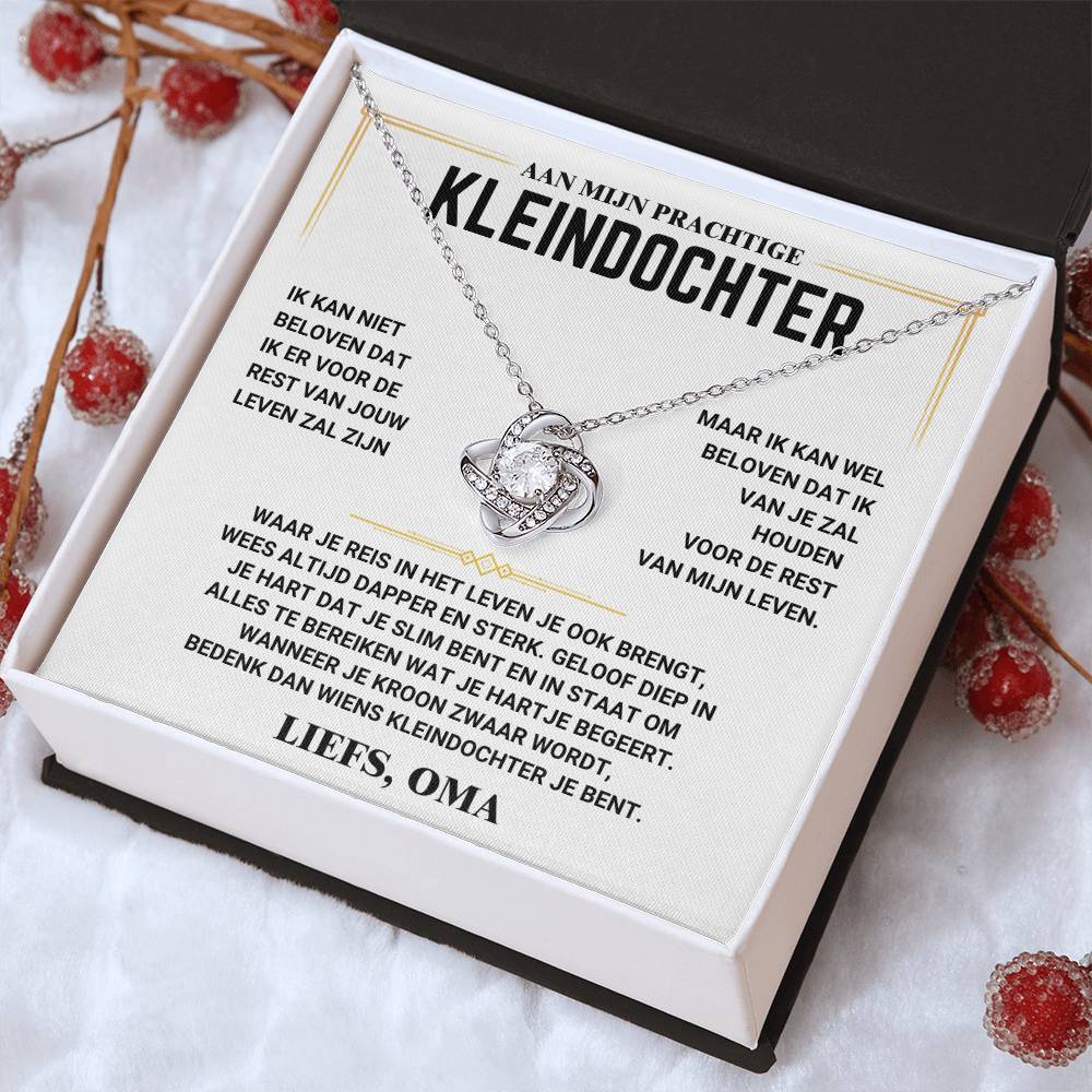 Aan Mijn Kleindochter - Love Knot - Liefs, Oma - CustomLove.nl