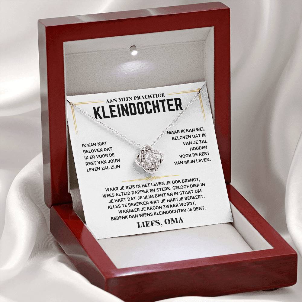 Aan Mijn Kleindochter - Love Knot - Liefs, Oma - CustomLove.nl