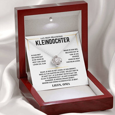Aan Mijn Kleindochter - Love Knot - Liefs, Oma - CustomLove.nl
