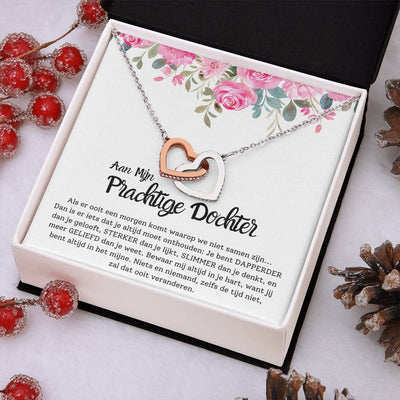 Aan Mijn Prachtige Dochter - Harten ketting - CustomLove.nl