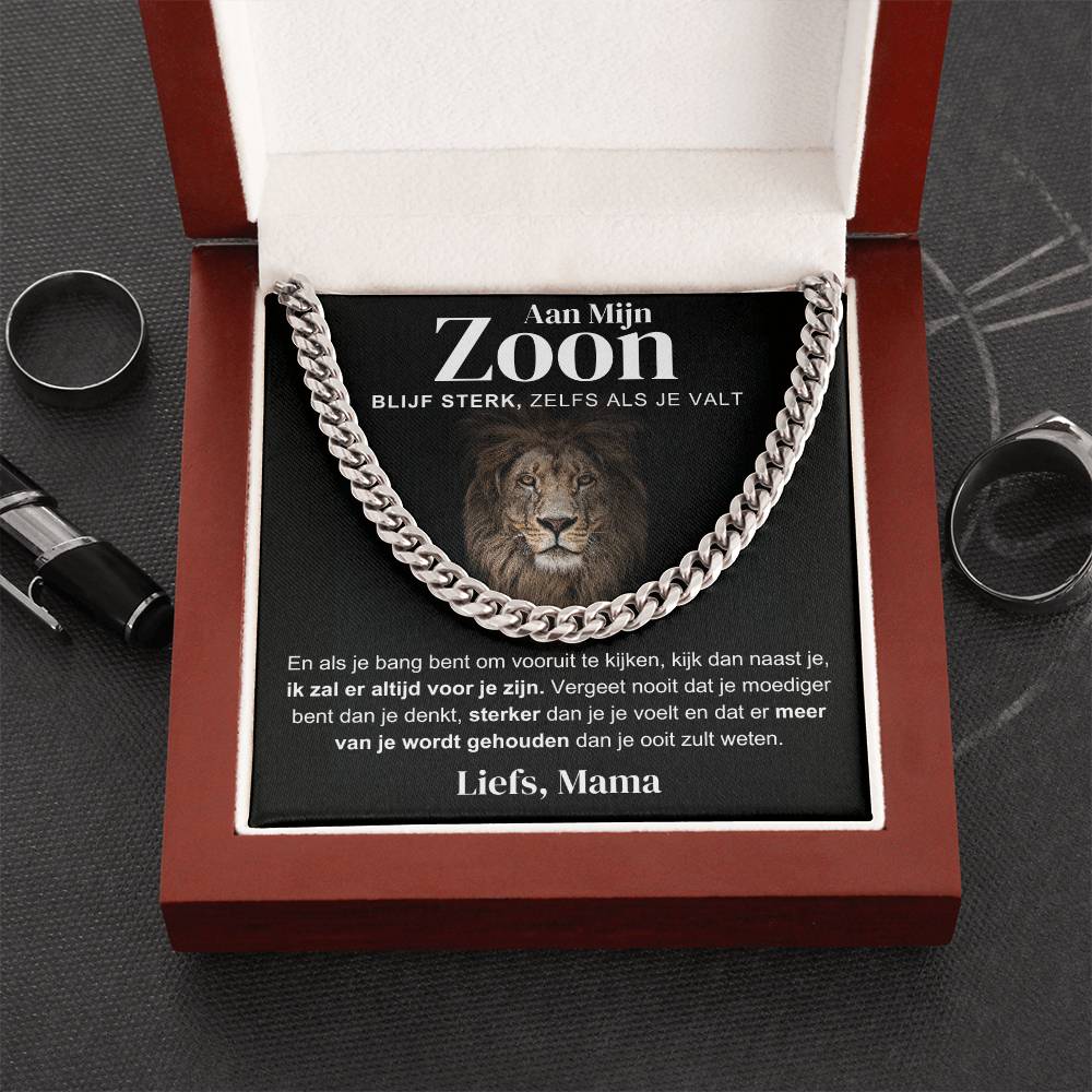 Aan Mijn Zoon - Blijf Sterk - Cubain Chain - CustomLove.nl