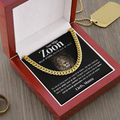 Aan Mijn Zoon - Blijf Sterk - Cubain Chain - CustomLove.nl