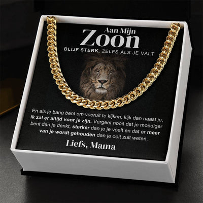 Aan Mijn Zoon - Blijf Sterk - Cubain Chain - CustomLove.nl