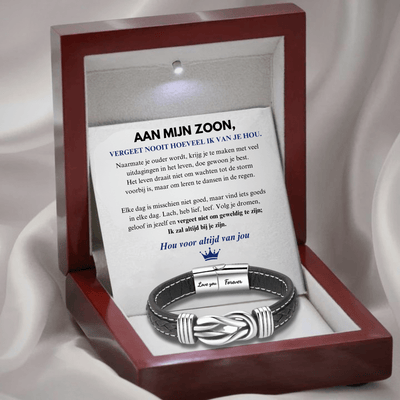 Aan Mijn Zoon - Ik hou voor altijd van jou - Infinity Armband - CustomLove.nl