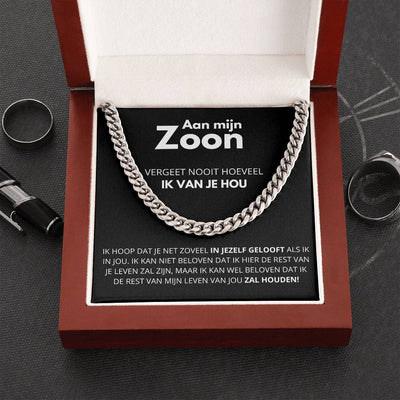 Aan Mijn Zoon - Cuban Chain - CustomLove.nl