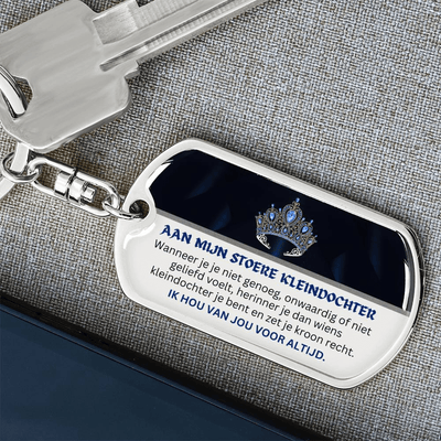 Aandenken voor Kleindochter - Sleutelhanger - CustomLove.nl