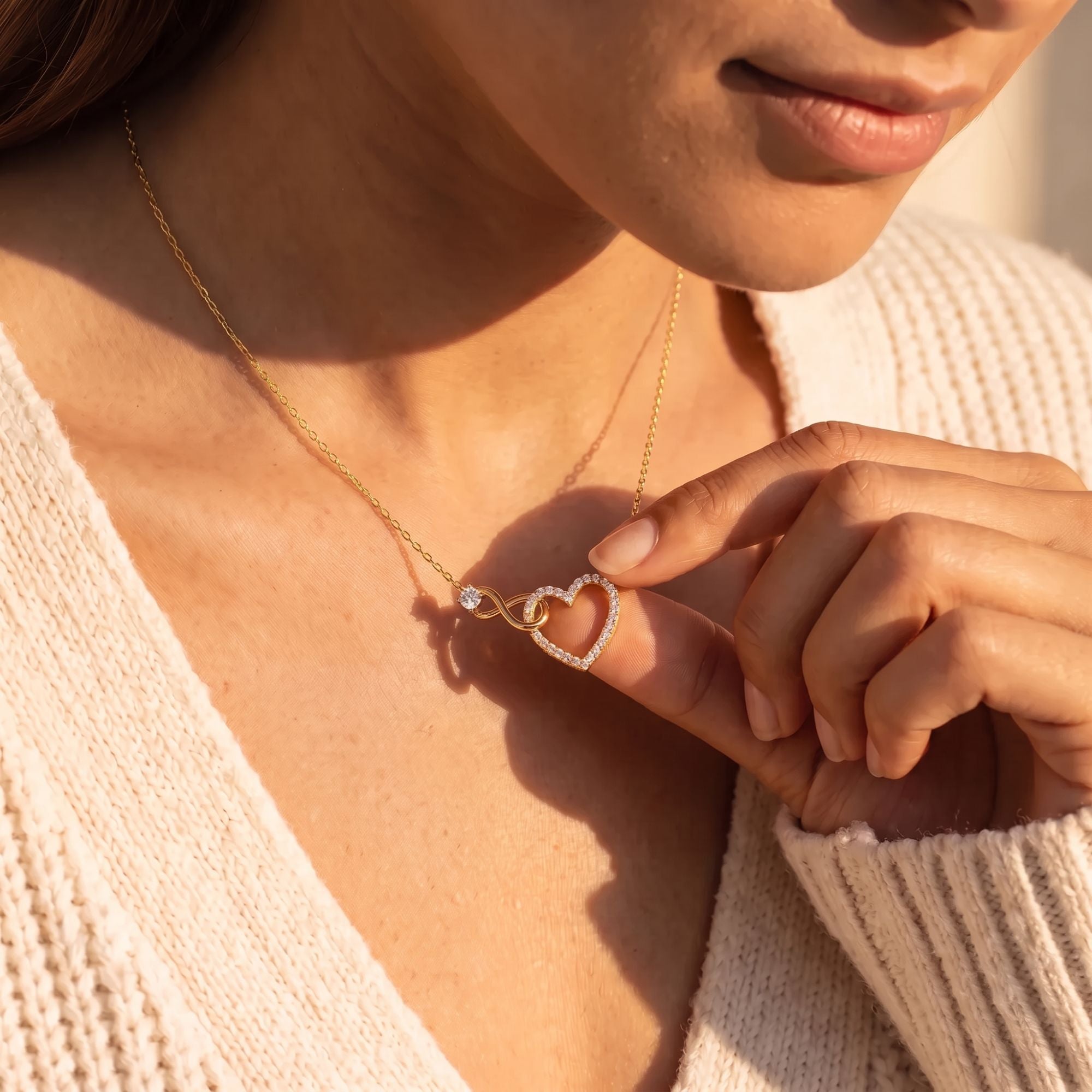 Moeder en Dochter – Infinity Hartjesketting – Een Band Die Nooit Verbreekt