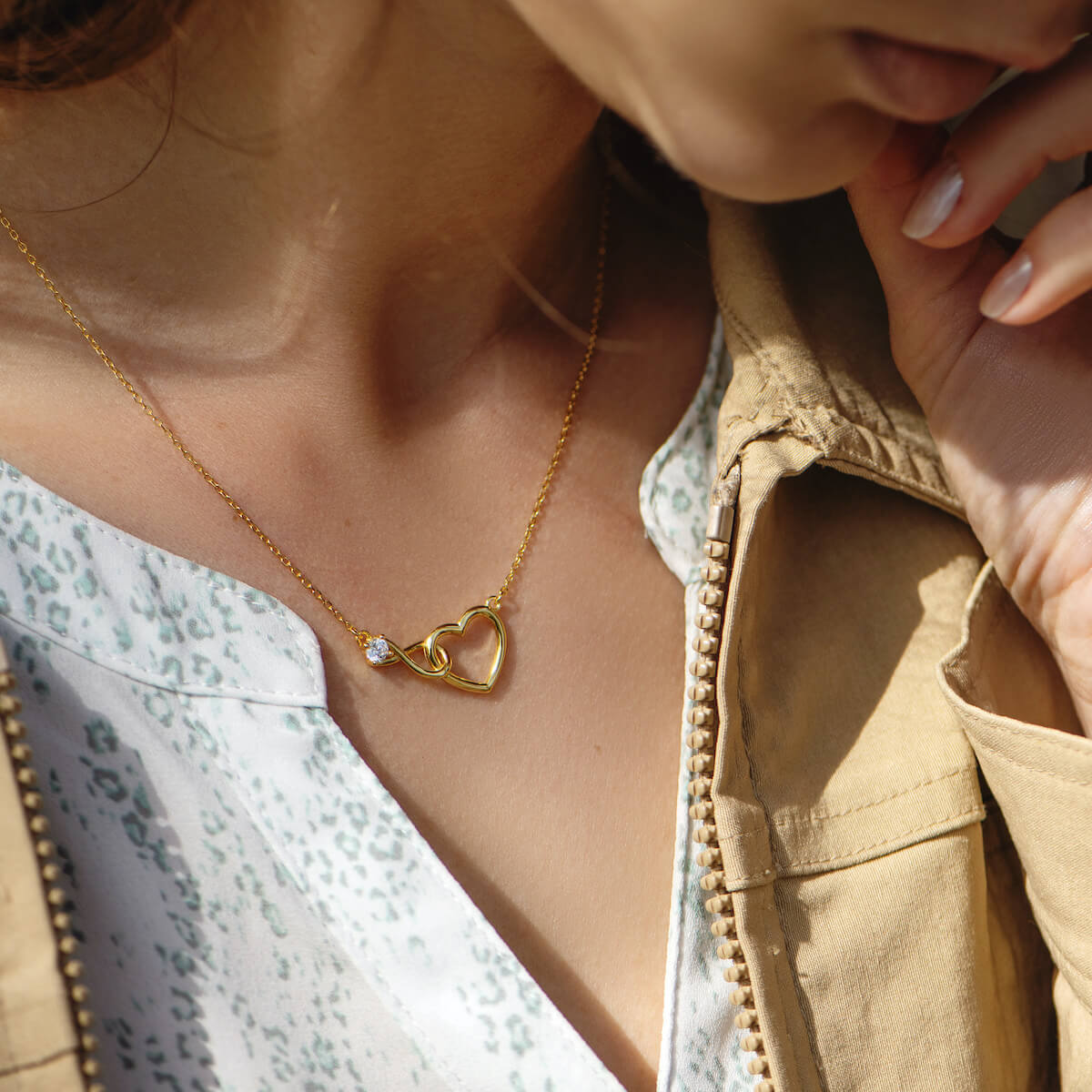Moeder & Dochter - Infinity Hart Ketting - CustomLove.nl