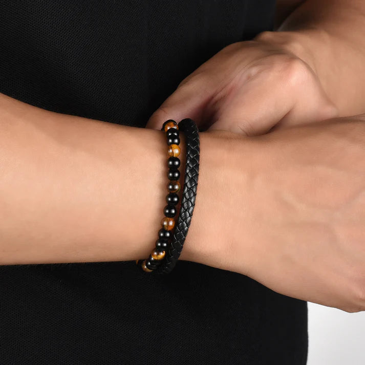 Aan Mijn Zoon - De Bewaker - Tijgeroog Beschermings Armband