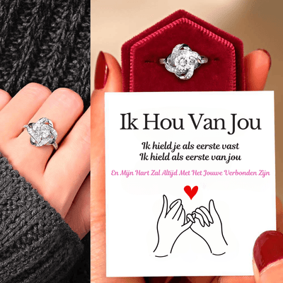 Dochter | Ik Hield Je Als Eerste Vast | Love Knoop Ring - CustomLove.nl