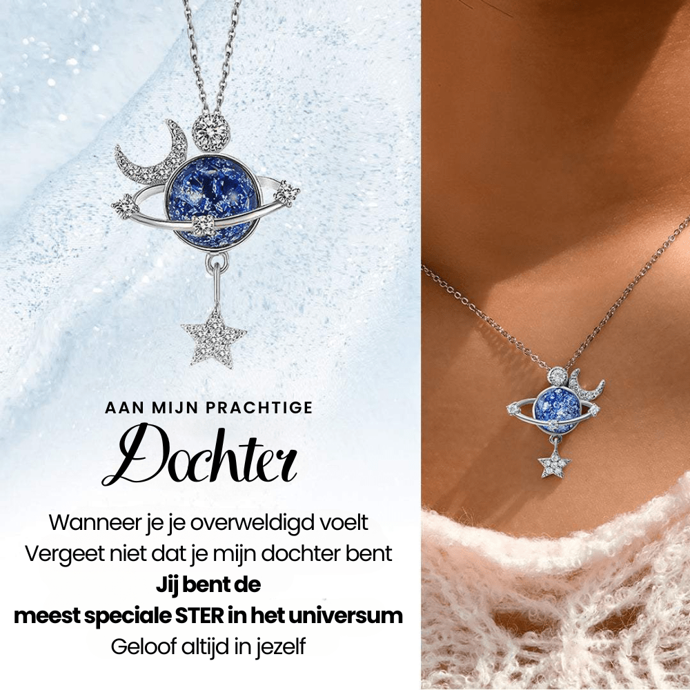 Dochter | Speciale Ster | Sterling Zilver Ketting - CustomLove.nl