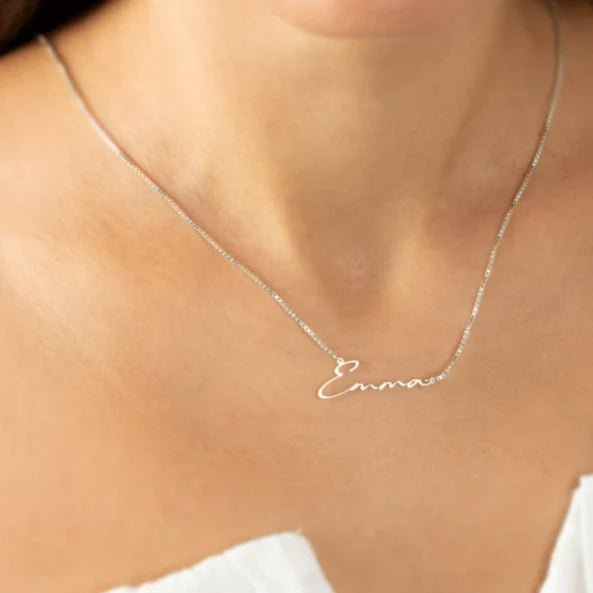 Gepersonaliseerde Handschrift Naamketting