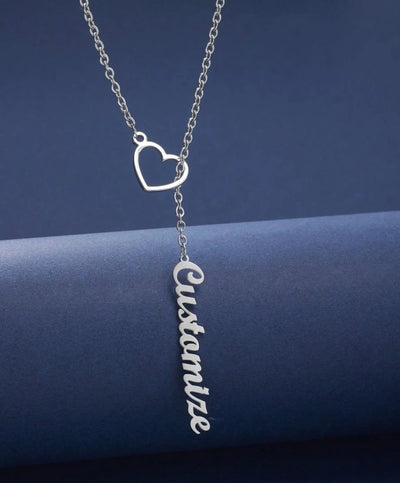 Gegraveerde Hart Gepersonaliseerde Ketting Met Namen - Cadeaus Voor Haar