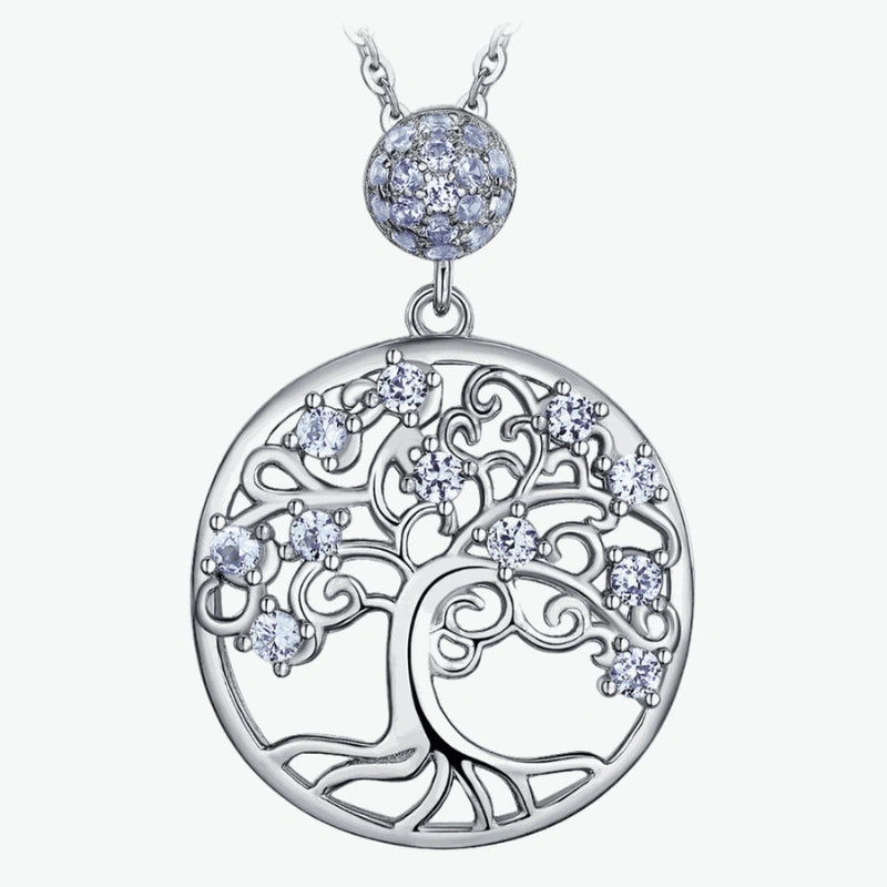 Gegraveerde 925 Sterling Zilveren Levensboom Hanger - Cadeaus Voor Haar