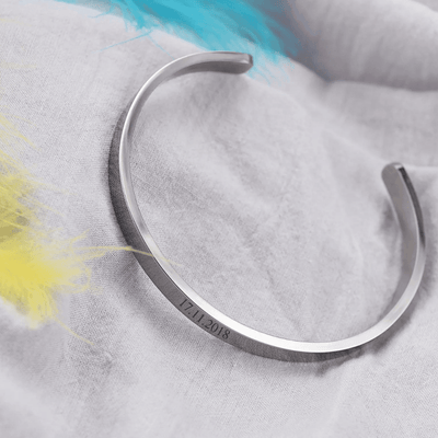 Gegraveerde Bangle Met Datum - CustomLove.nl