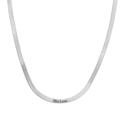 Gegraveerde Snake Ketting - CustomLove.nl