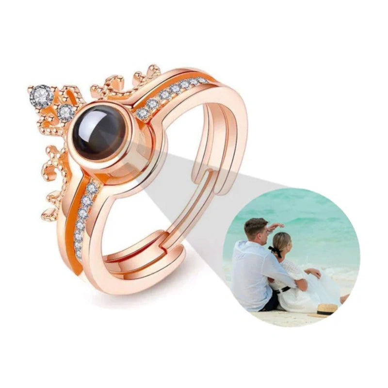 Gepersonaliseerde Foto Projectie Ring - Cadeaus Voor Haar