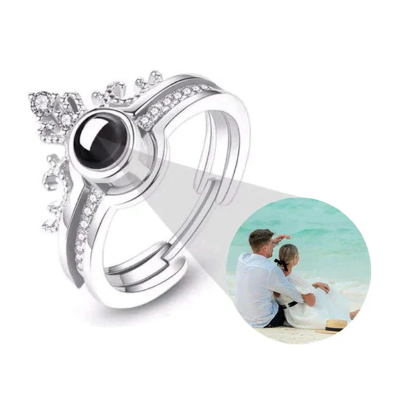 Gepersonaliseerde Foto Projectie Ring - Cadeaus Voor Haar