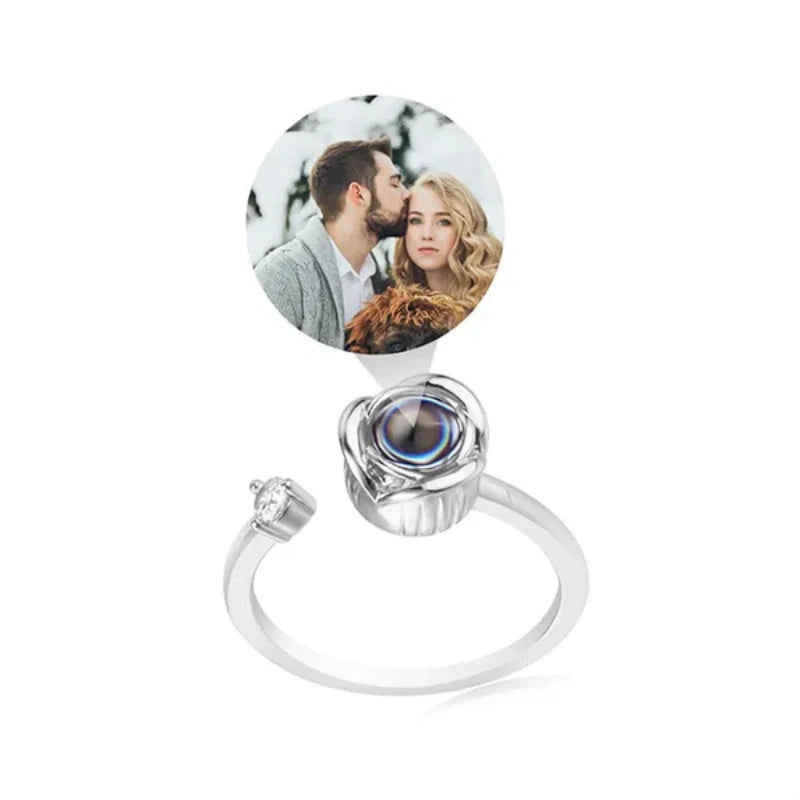 Gepersonaliseerde Foto Projectie Ring - Cadeaus Voor Haar