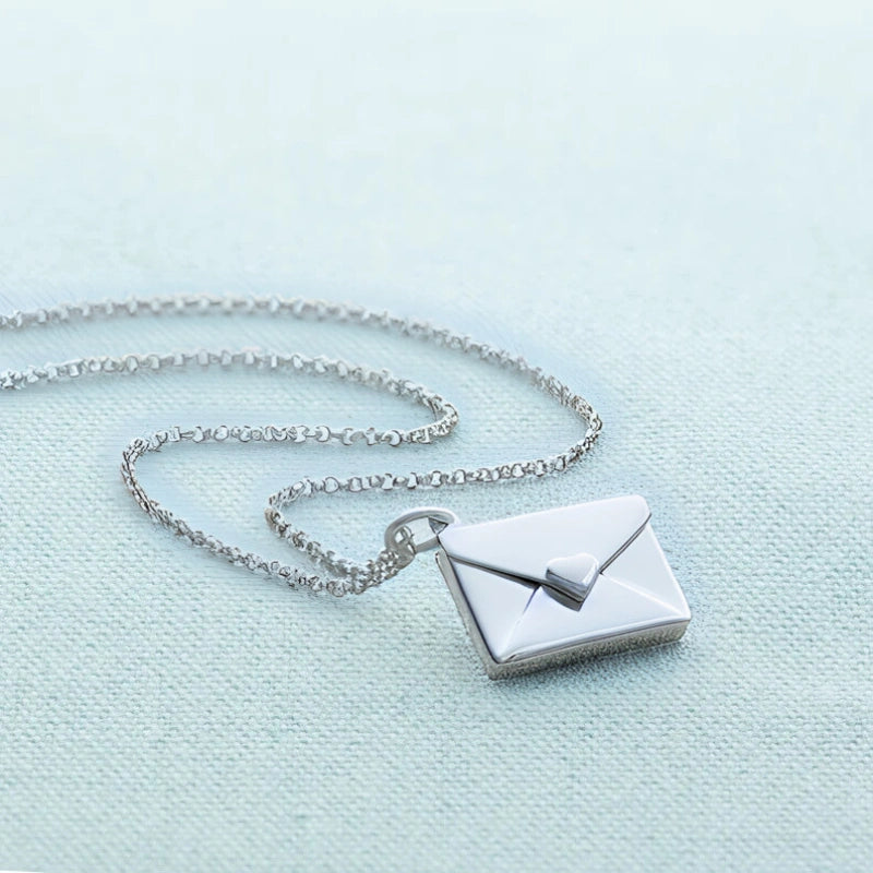 Gepersonaliseerde Gegraveerde Envelop Ketting