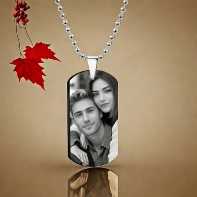 Gepersonaliseerde Hanger Ketting Met Foto - Vaderdag Cadeaus