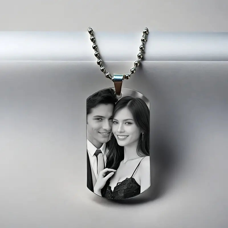 Gepersonaliseerde Hanger Ketting Met Foto - Vaderdag Cadeaus