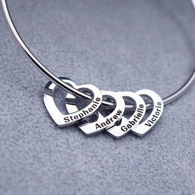 Gepersonaliseerde Hart Armband Voor Vrouwen - CustomLove.nl
