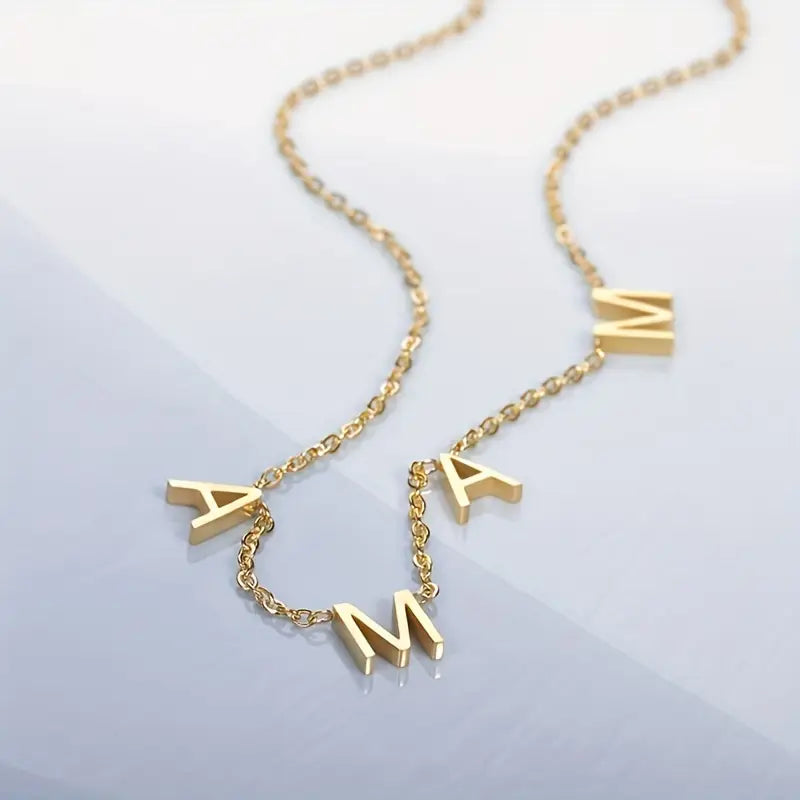 Gepersonaliseerde Mama Letter Ketting - Moederdag Cadeaus