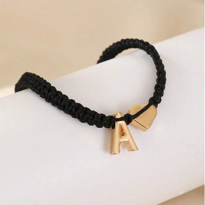 Gepersonaliseerde Gegraveerde Hartdetail Armband Met Initialen - CustomLove.nl