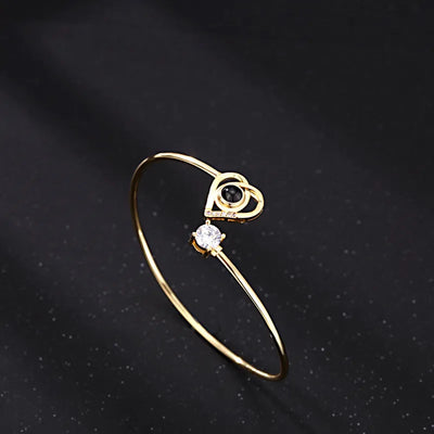 Moeder & Dochter - Gepersonaliseerde Foto Hart Armband