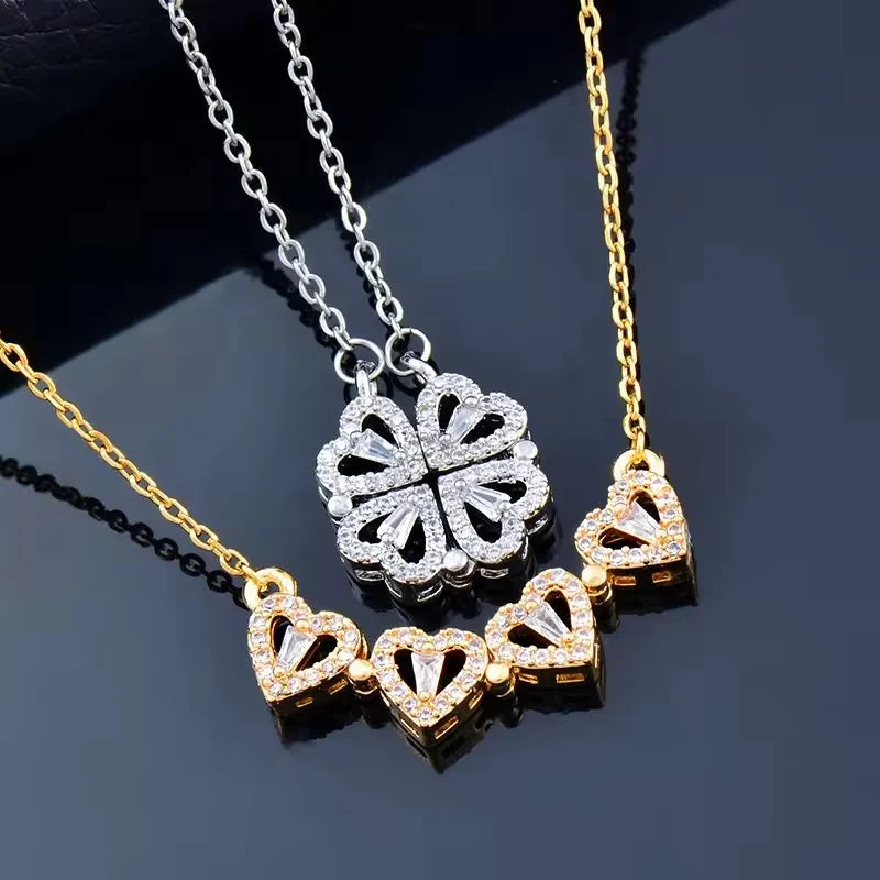 Eeuwige Rose Box - Aan Dochter 4-Leaf Clover “Lucky Charm” Ketting