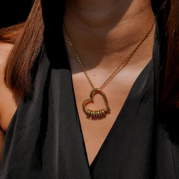 Aan Mijn Vrouw - Gegraveerde Familie Hart Ketting