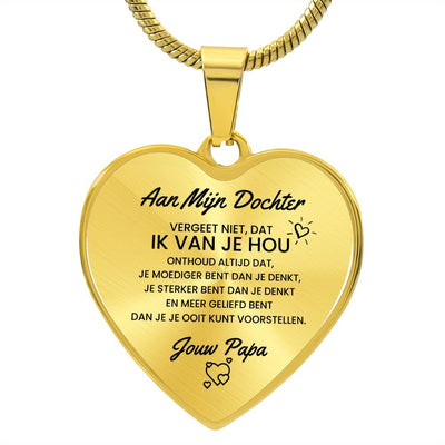 Hart Ketting - Aan Mijn Dochter Van Papa - CustomLove.nl