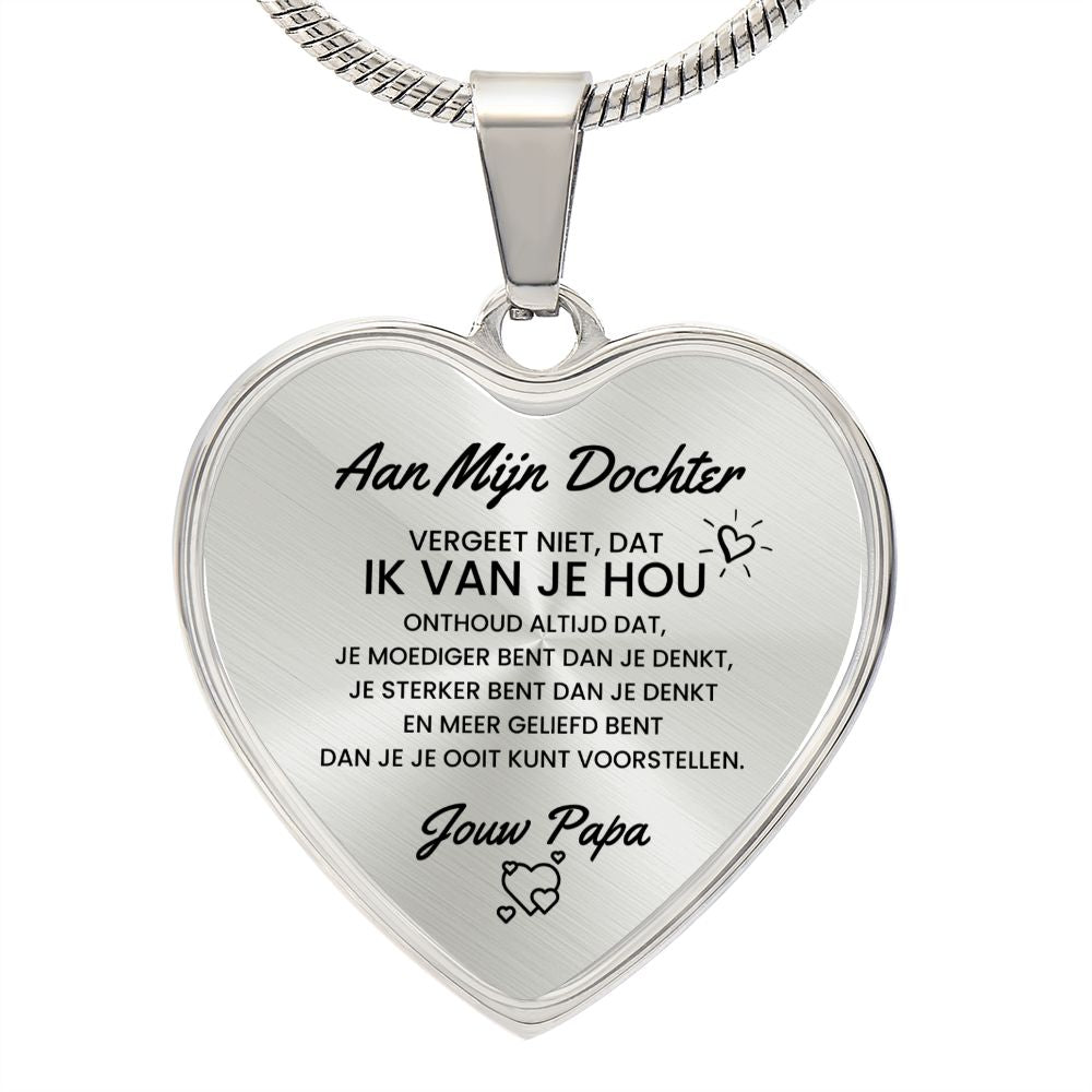 Hart Ketting - Aan Mijn Dochter Van Papa - CustomLove.nl