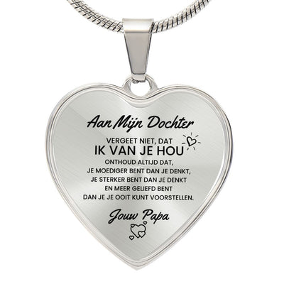 Hart Ketting - Aan Mijn Dochter Van Papa - CustomLove.nl