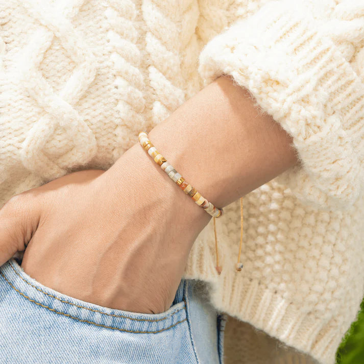 "Het Leven Is Zwaar, Maar Jij Bent Sterker" Armband