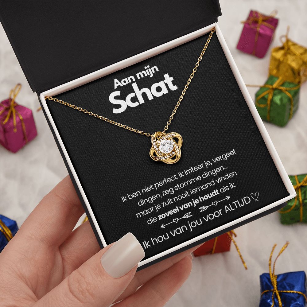 Love Knot Ketting - Aan Mijn Schat - CustomLove.nl
