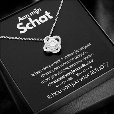 Love Knot Ketting - Aan Mijn Schat - CustomLove.nl
