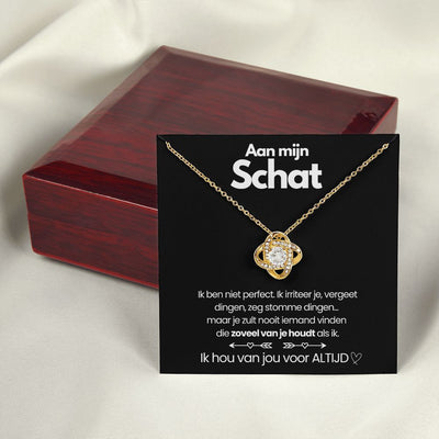 Love Knot Ketting - Aan Mijn Schat - CustomLove.nl