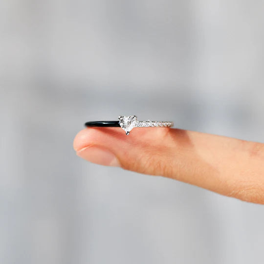 Moeder & Dochter - Voor Altijd in Mijn Hart - Bijpassende Hart Ringen