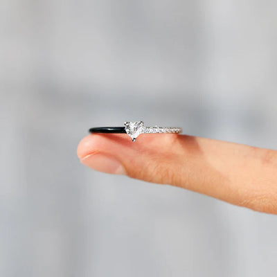 Moeder & Dochter - Voor Altijd in Mijn Hart - Bijpassende Hart Ringen