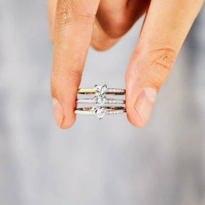 Moeder & Dochter - Voor Altijd in Mijn Hart - Bijpassende Hart Ringen