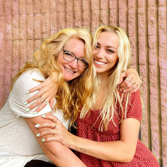 Moeder & Dochter - Voor Altijd in Mijn Hart - Bijpassende Hart Ringen