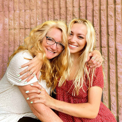 Moeder & Dochter - Voor Altijd in Mijn Hart - Bijpassende Hart Ringen