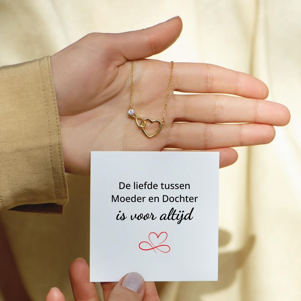 Moeder & Dochter - Infinity Hart Ketting - CustomLove.nl