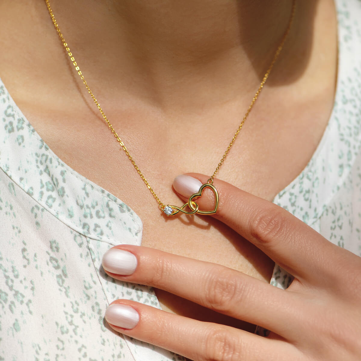 Moeder & Dochter - Infinity Hart Ketting - CustomLove.nl