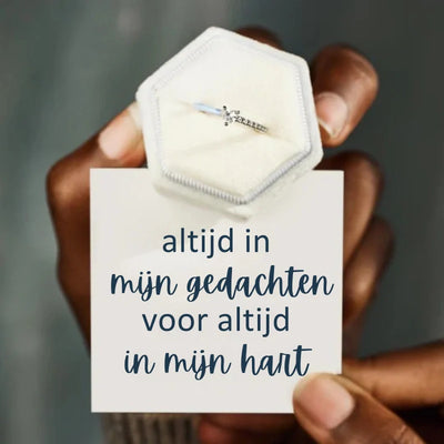 Moeder & Dochter - Voor Altijd in Mijn Hart - Bijpassende Hart Ringen